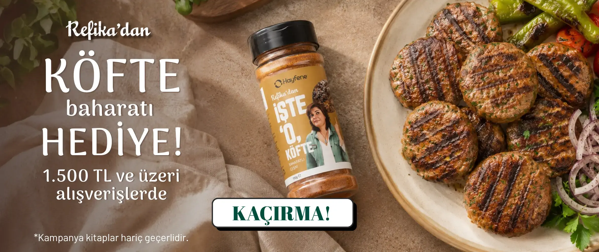 1500TL üzeri köfte baharatı