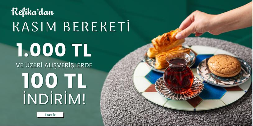  1000TL ve Üzeri Alışverişlerinizde 100TL İndirim! Kasım Bereketi 