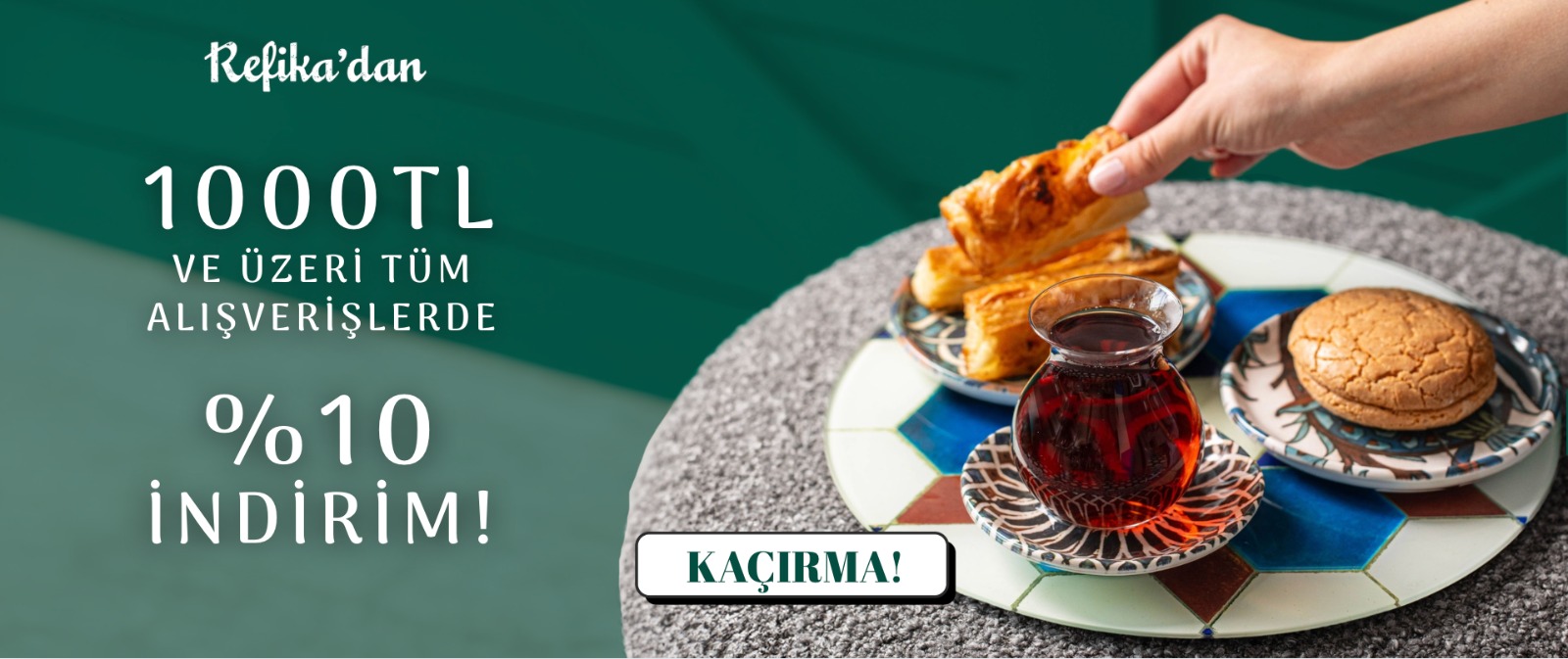  1000 TL ve Üzeri Alışverlerde %10 İndirim!
