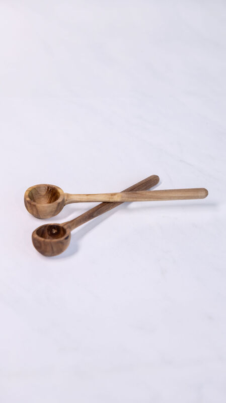 Ahşap Ölçü Kaşığı 2'Li Set - 3