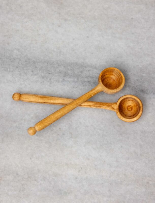Ahşap Ölçü Kaşığı 2'Li Set - 4