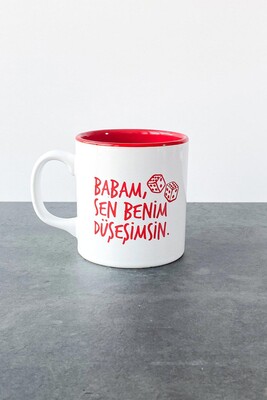 Babam, Düşeşim Kupa | Kırmızı 
