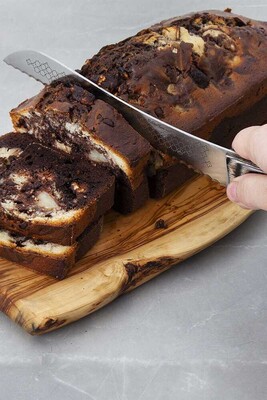 Ekmek Bıçağı l Kahverengi Saplı - Thumbnail
