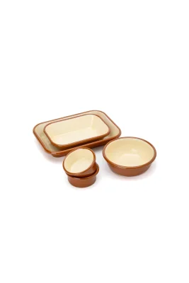 Emaye Kahvaltı Seti - Tarçın Kordonlu - Refikadan (1)