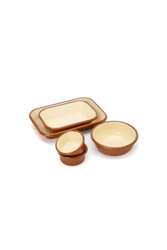 Emaye Kahvaltı Seti - Tarçın Kordonlu - 2