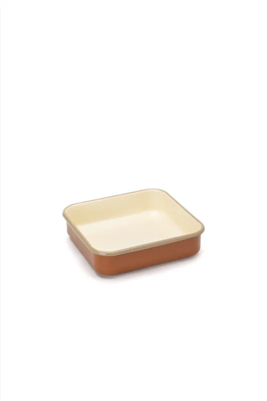Emaye Kare Fırın Tepsisi - Tarçın Kordonlu - 1