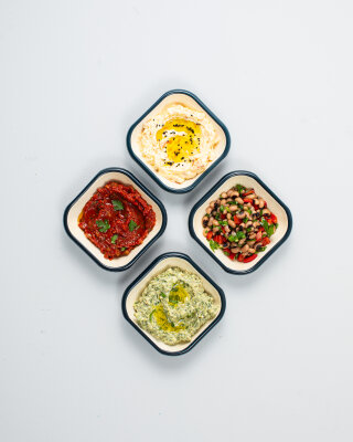 Emaye Kare Kase Seti 4lü - Petrol Kordonlu - 5