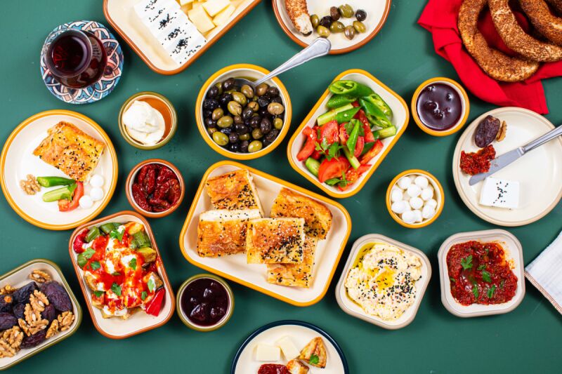 Emaye Kare Kase Seti 4lü - Petrol Kordonlu - 6