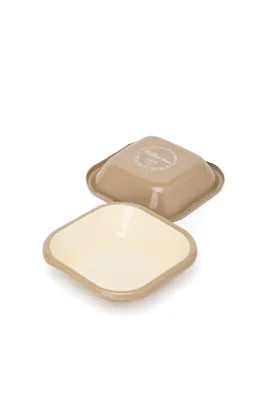 Emaye Kare Kase Seti 4lü - Taş Kordonlu - Refikadan (1)