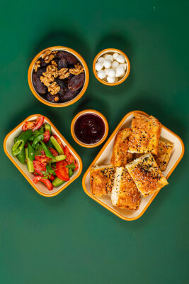 Emaye Kase Seti 2li - Hardal Kordonlu - 4