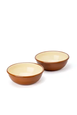 Emaye Kase Seti 2li - Tarçın Kordonlu 