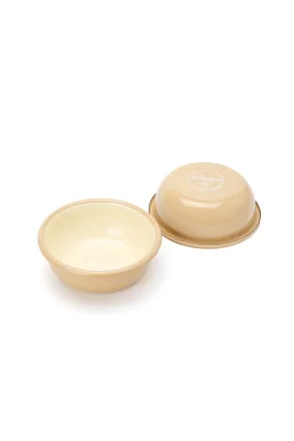 Emaye Küçük Kase Seti 2li - Bej Kordonlu - Refikadan (1)