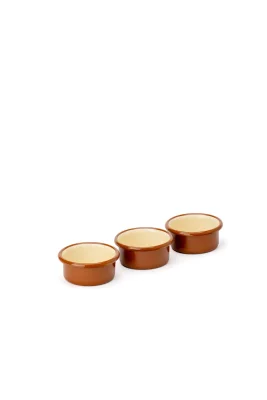 Emaye Mini Kase Seti 3lü - Tarçın Kordonlu 