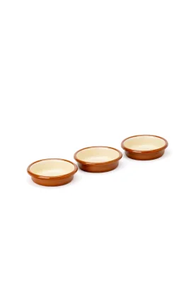 Emaye Sosluk Seti 3lü - Tarçın Kordonlu XS Kase Seti 