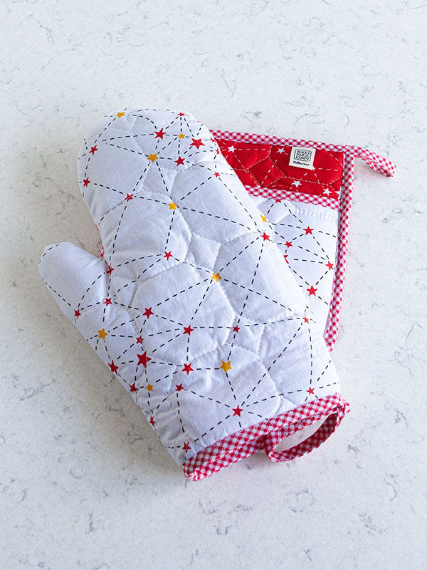 Fırın Eldiveni ve Tutacak Seti - Kırmızı - 3