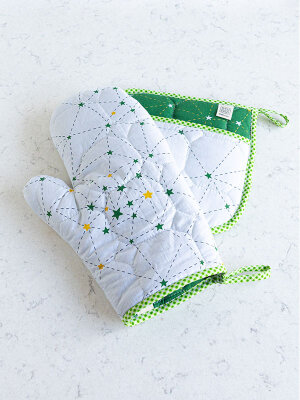 Fırın Eldiveni ve Tutacak Seti - Yeşil - 3