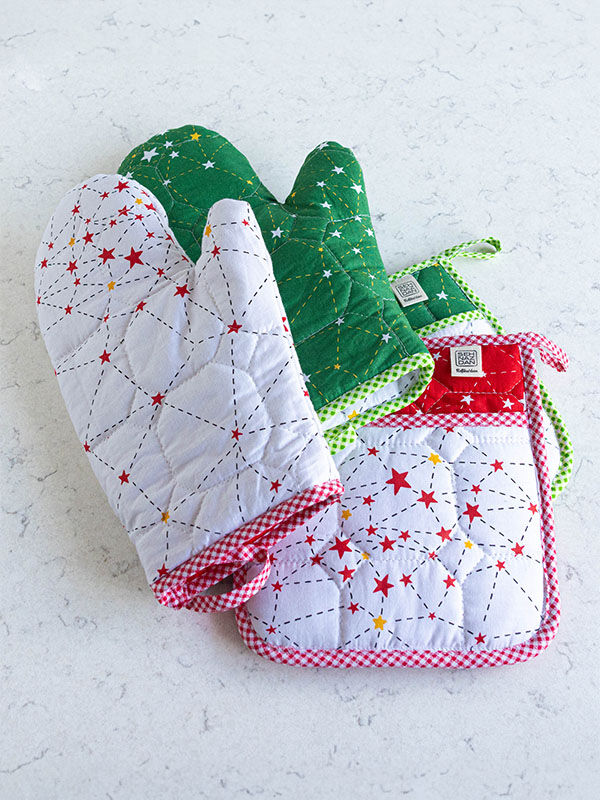 Fırın Eldiveni ve Tutacak Seti - Yeşil - 5