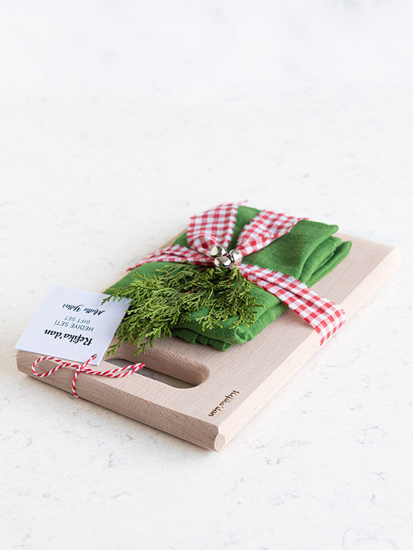 Gürgen Kesme Tahtası+Müslin Kurulama Bezi set - Yeşil - 3