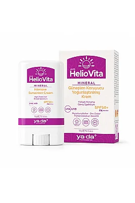 HelioVita %100 Mineral Güneşten Koruyucu Yoğunlaştırılmış Krem (15 g) - Refikadan (1)