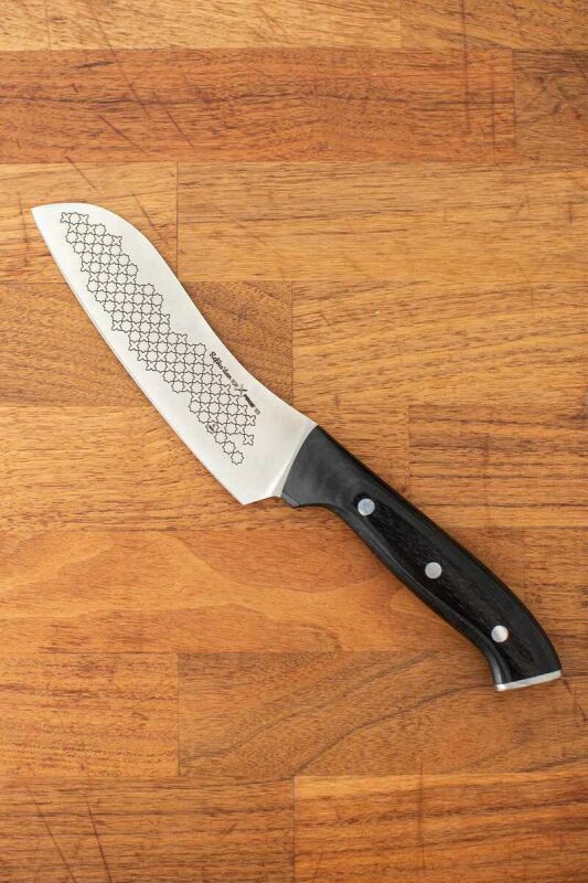 Refikadan Chef's Knife 6 Inch, Kitchen Knife, High Carbon Stainless Steel Knife with Black Wooden Handle - 1
