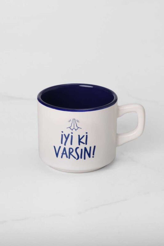 Babalar Günü Kupa Seti - İyi Ki Varsın & Babam Şansım Dayanağım - Seramik Kupa 153 ML - 2