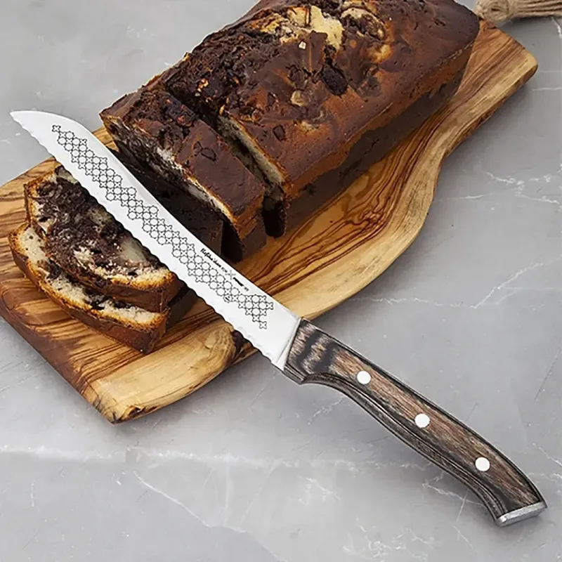  Karaca Refika Bread Knife, 23mmx190mmx2mm, Brown - 1