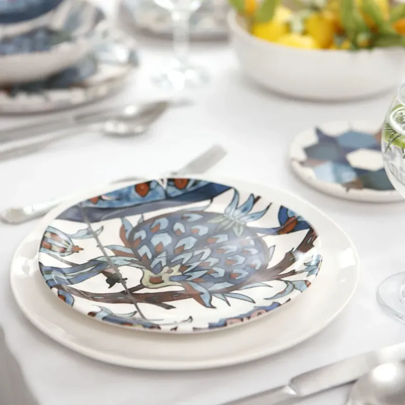 Karaca Refikadan Ceramic Serveware Set, 4 Piece, 20cm, Multi - 1