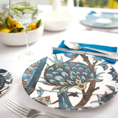 Karaca Refikadan Ceramic Serveware Set, 4 Piece, 20cm, Multi - 4