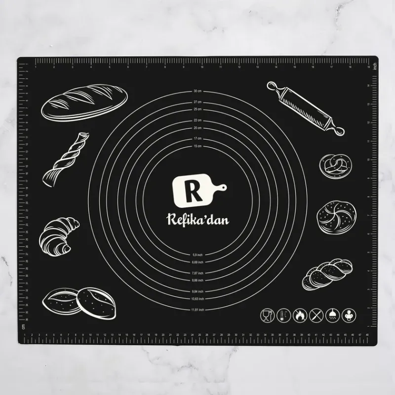Karaca Refika's Measuring Dough Rolling Mat – Silpat 40x50 cm - 1