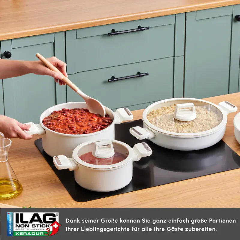 Karaca Swiss Crystal Valenti Ceramica 7-Piece Cookware Set - 5