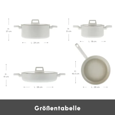 Karaca Swiss Crystal Valenti Ceramica 7-Piece Cookware Set - 2