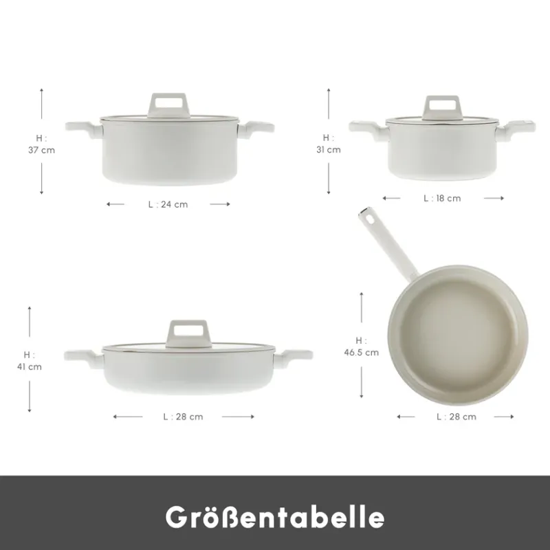 Karaca Swiss Crystal Valenti Ceramica 7-Piece Cookware Set - 2