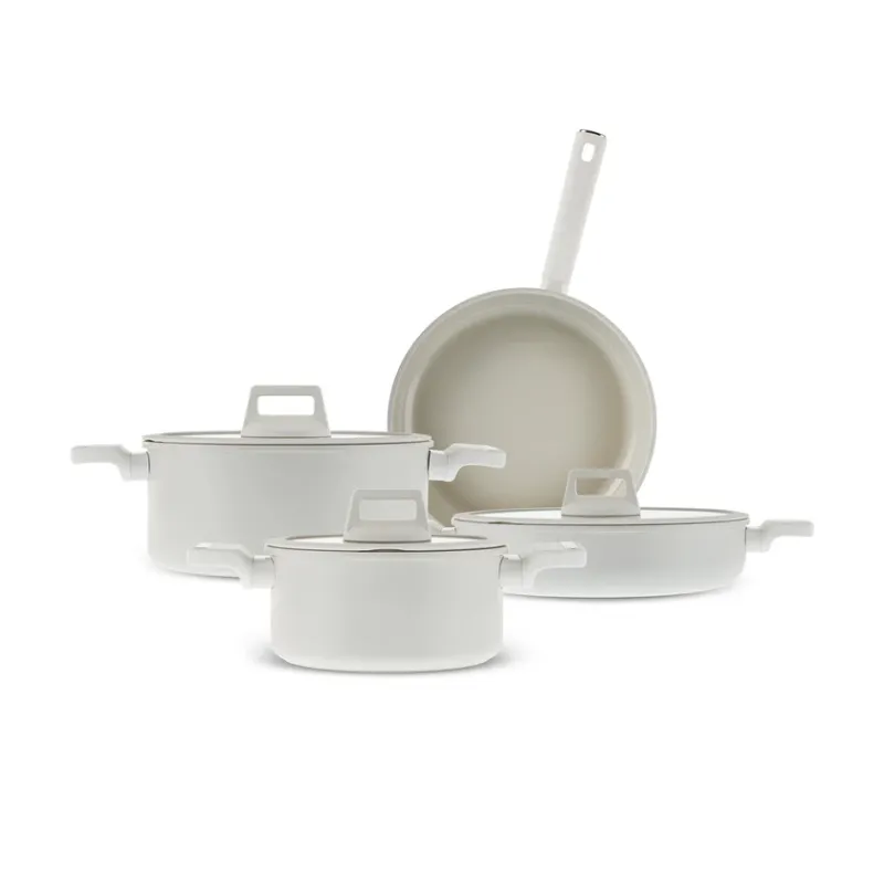 Karaca Swiss Crystal Valenti Ceramica 7-Piece Cookware Set - 8