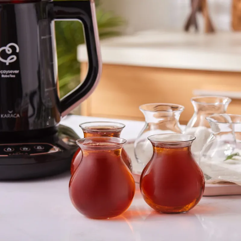 Karaca Tatlıcan 6 piece tea glass set by Refika - 3