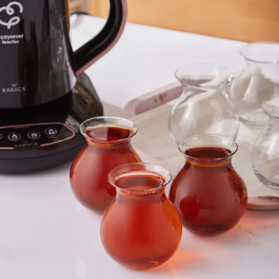 Karaca Tatlıcan 6 piece tea glass set by Refika - 4