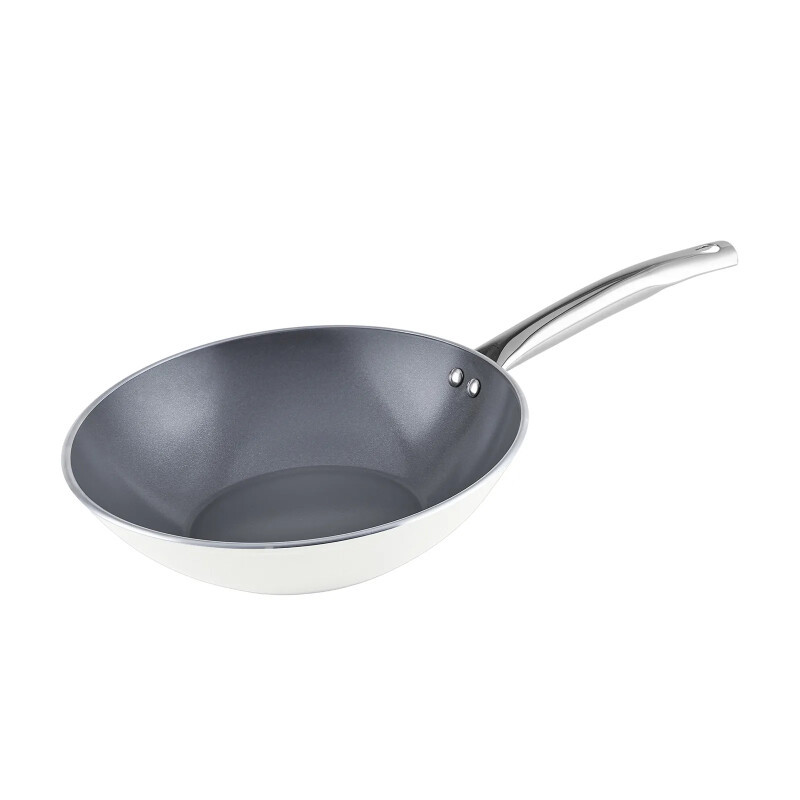 Karaca x Refika Birgül Crystal Creamy Metal Wok Tava 28 Cm - KARACA X REFIKA BIRGÜL