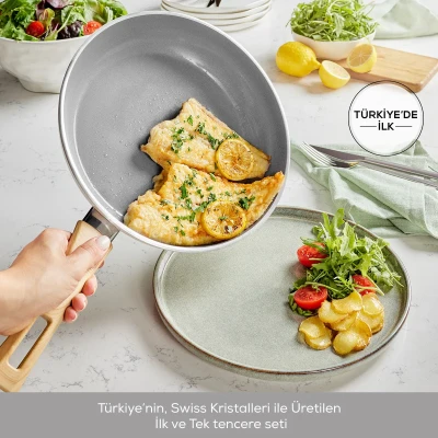 Karaca x Refika Swiss Crystal 15 Parça Tencere Seti Creamy - KARACA X REFIKA BIRGÜL (1)
