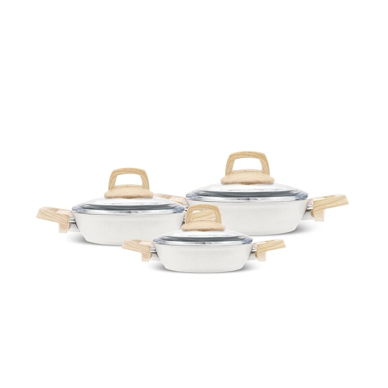 Karaca x Refika Birgül Swiss Crystal 6 Parça Sahan Seti Creamy - KARACA