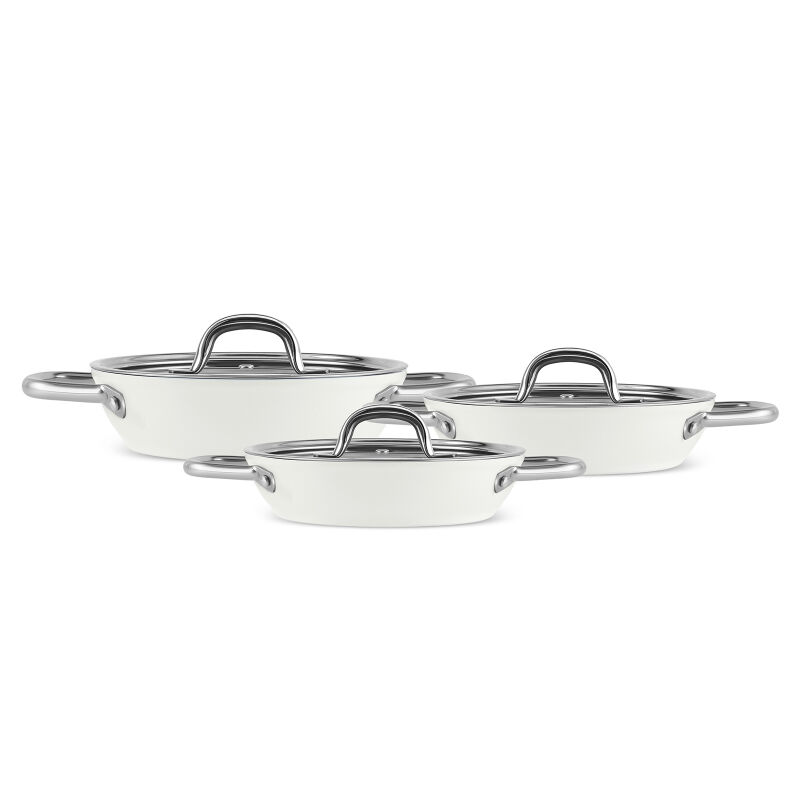 Karaca x Refika Swiss Crystal Creamy Metal 6 Parça Sahan Set Krem - 1