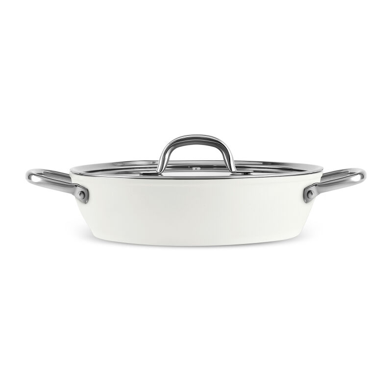 Karaca x Refika Swiss Crystal Creamy Metal Karnıyarık Tencere 30 Cm - 1