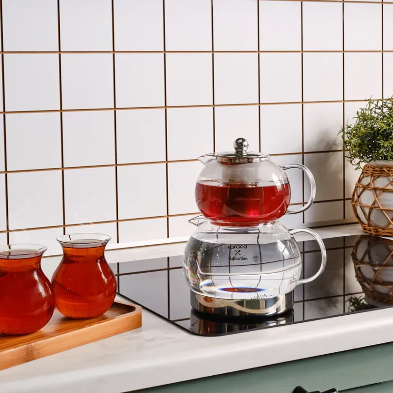 KARACA X REFİKA Gönlübol Glass Teapot - 4