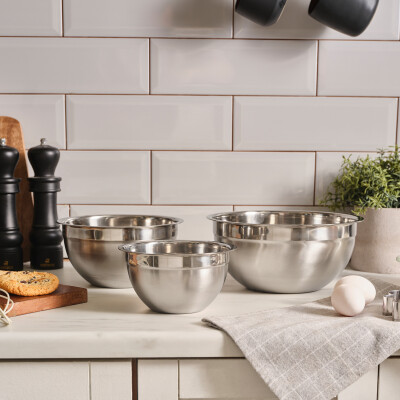 Karaca x Refika Mixy 3 Parça Çelik Karıştırma Kabı - KARACA