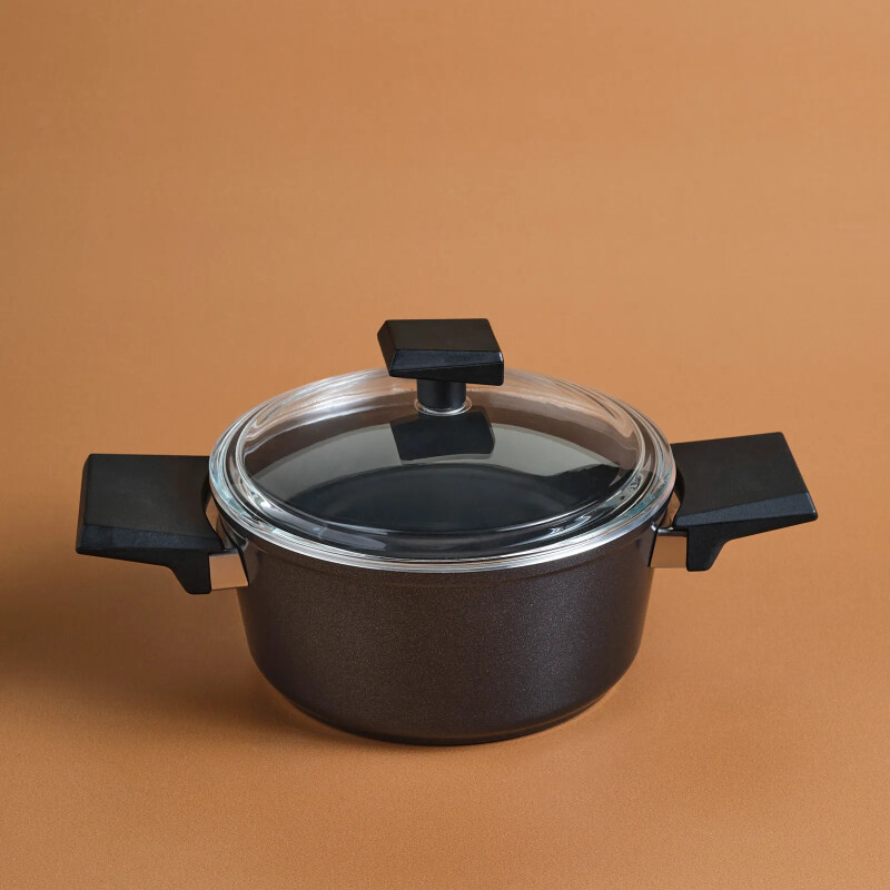 Karaca x Refika Swiss Crystal 18 cm Tencere Black - KARACA