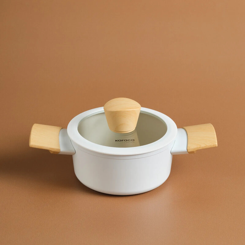 Karaca x Refika Swiss Crystal Almond Cream 14 cm Tencere - KARACA