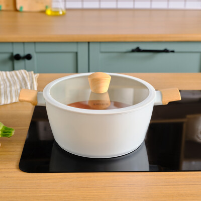 Karaca x Refika Swiss Crystal Almond Cream 24 cm Tencere - KARACA (1)