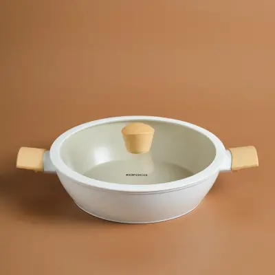 Karaca x Refika Swiss Crystal Almond Cream 26 cm Karnıyarık Tencere - 1