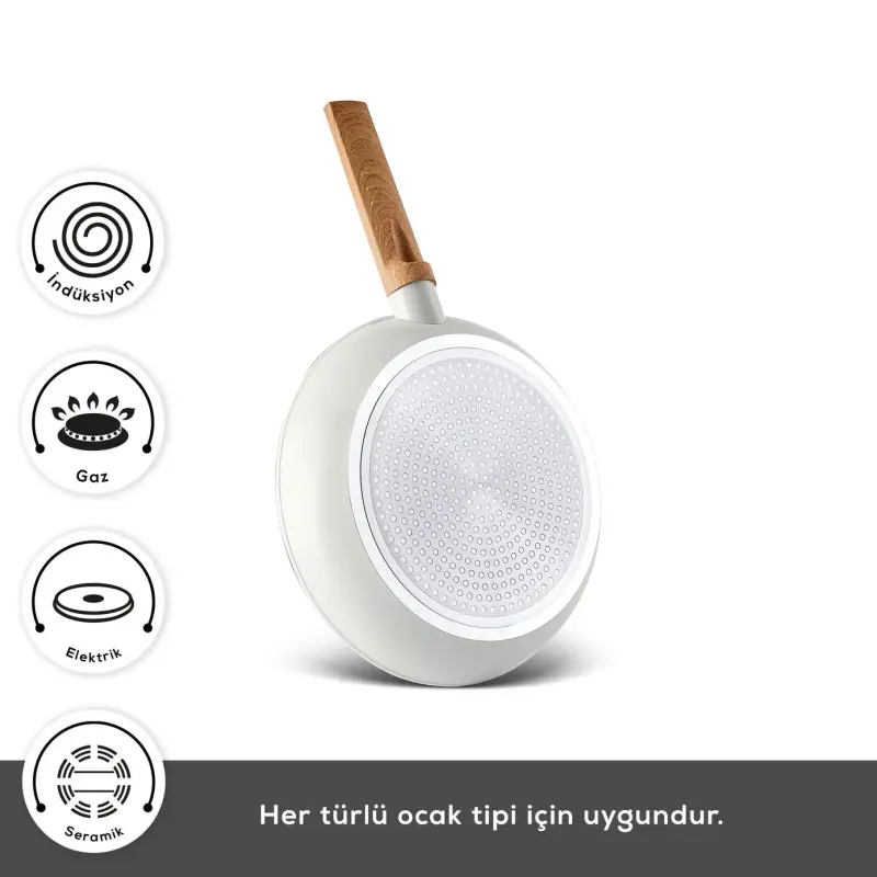 Karaca x Refika Swiss Crystal Almond Cream 28 cm Tava - 2