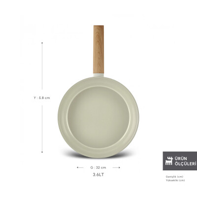 Karaca x Refika Swiss Crystal Almond Cream 32 cm Tava - KARACA (1)