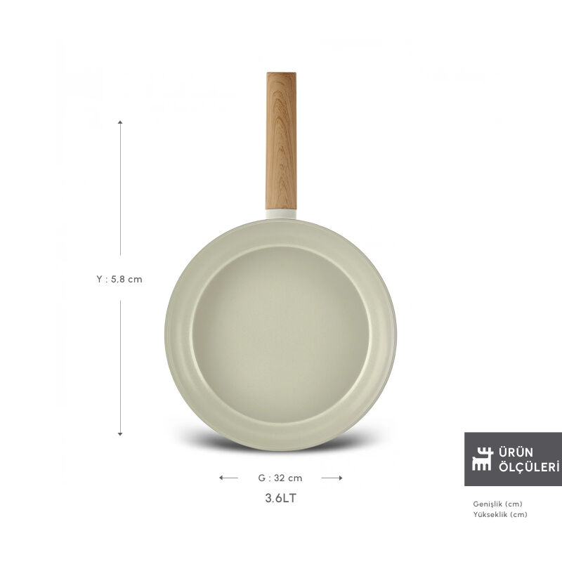 Karaca x Refika Swiss Crystal Almond Cream 32 cm Tava - 2