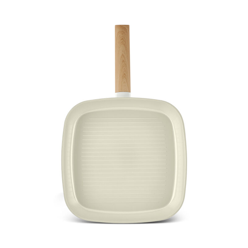 Karaca x Refika Swiss Crystal Almond Cream İndüksiyon Tabanlı 28 cm Grill Tava - 1